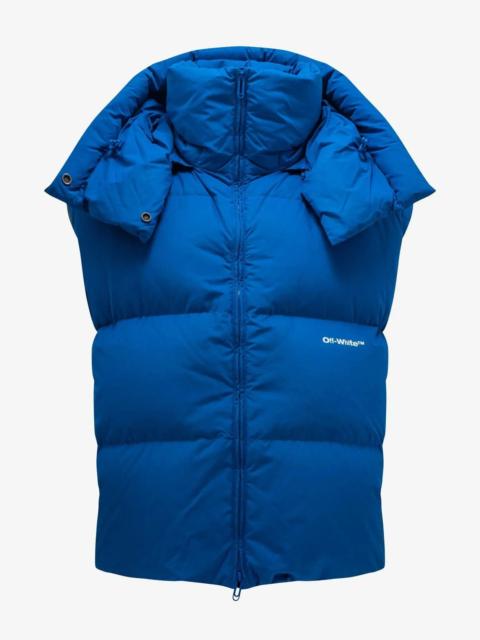 Off-White Off-White Blue Bounce Hooded Down Gilet