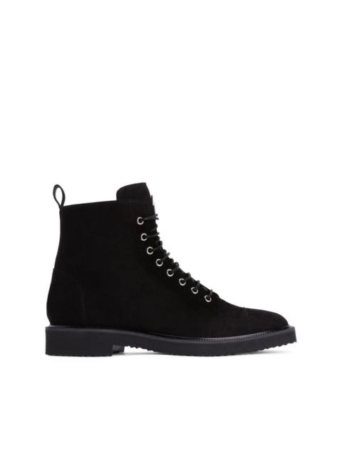 Giuseppe Zanotti lace-up suede ankle boots