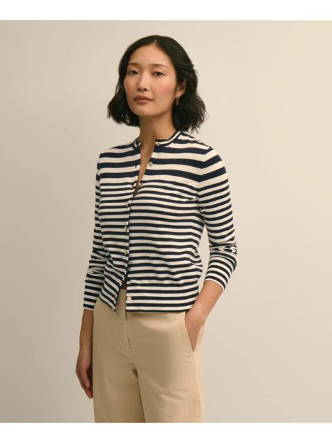 Brooks Brothers Supima® Cotton Variegated Stripe Cardigan