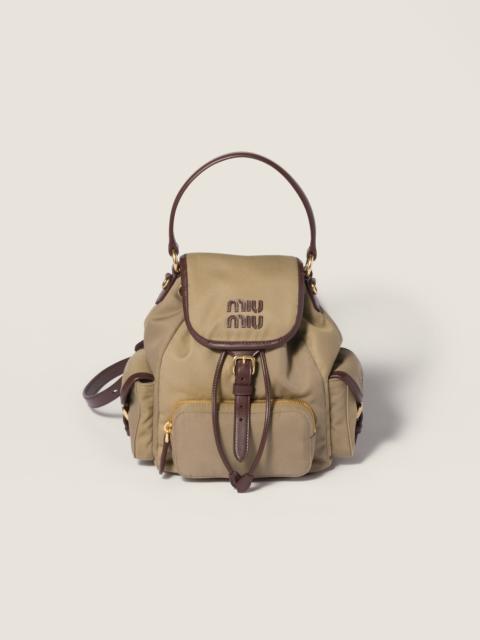 Miu Miu Chino and leather backpack
