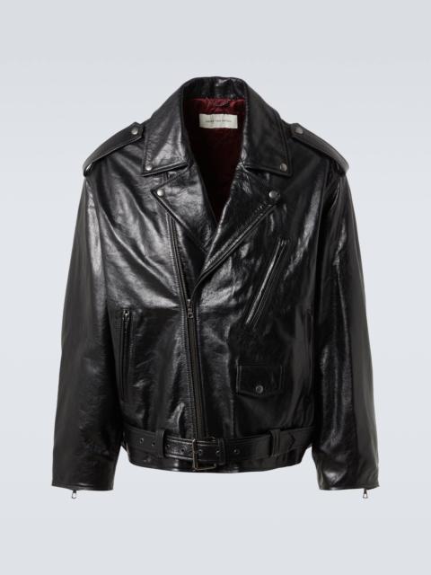 Dries Van Noten Leather biker jacket