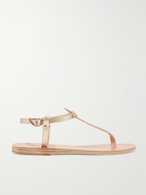 ANCIENT GREEK SANDALS Lito Metallic Leather Sandals