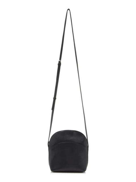 The Row Annie N/S Leather Crossbody Bag black