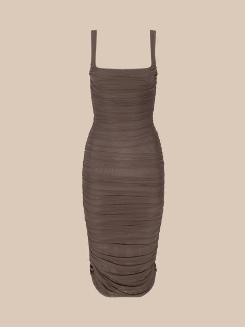 L'AGENCE Anya Shirred Dress