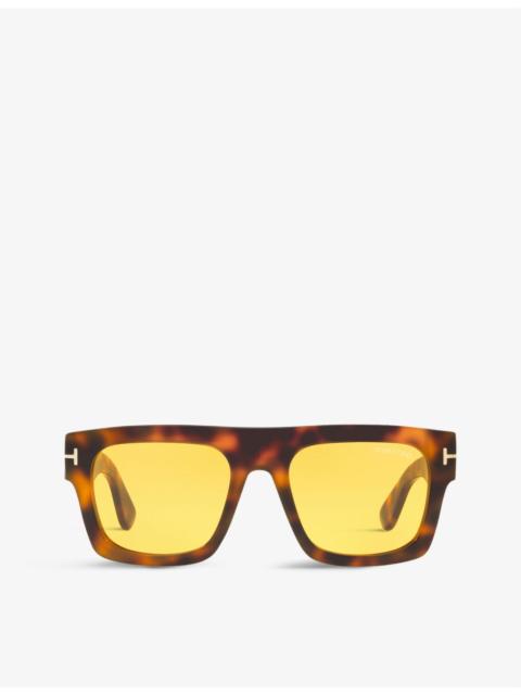 TOM FORD FT0711 Fausto square-frame acetate sunglasses