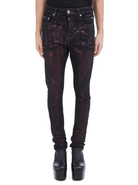 Rick Owens DRKSHDW metallic print jeans