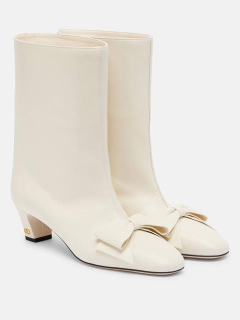 Valentino Bowow 45 leather ankle boots