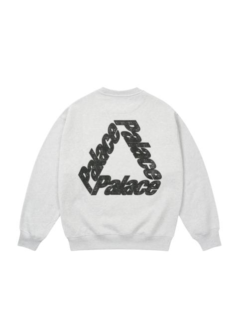 PALACE P3 CHAIN PUFF CREW GREY MARL