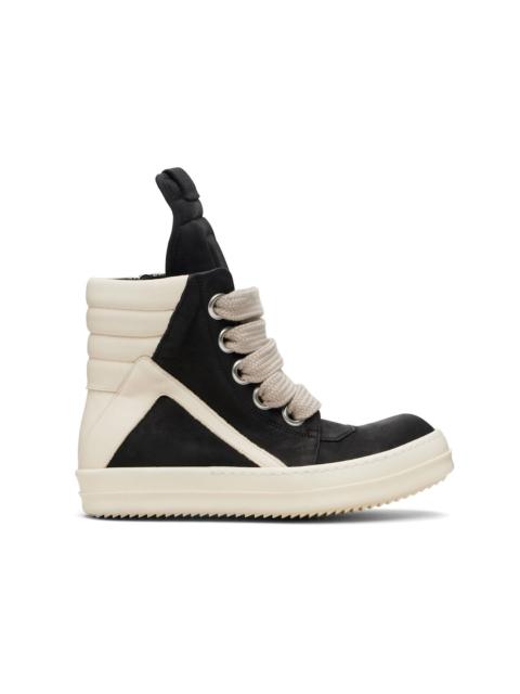 Rick Owens Black Concordians Jumbolace Geobasket Sneakers