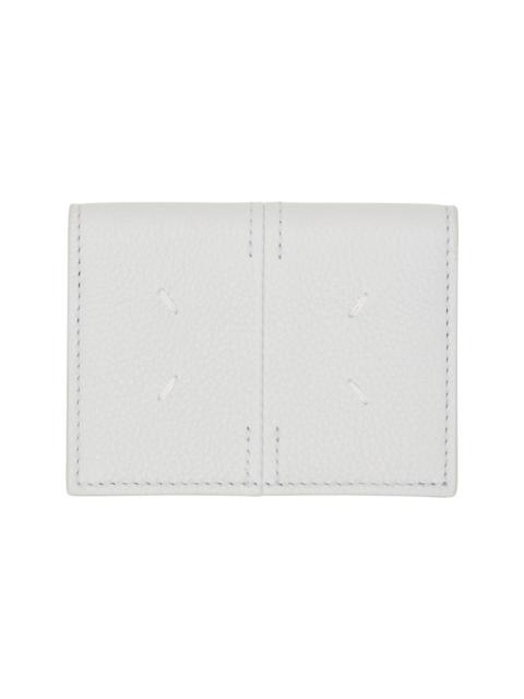 Maison Margiela Gray Leather Card Holder
