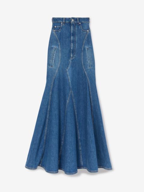 Burberry Denim Floor-length Skirt