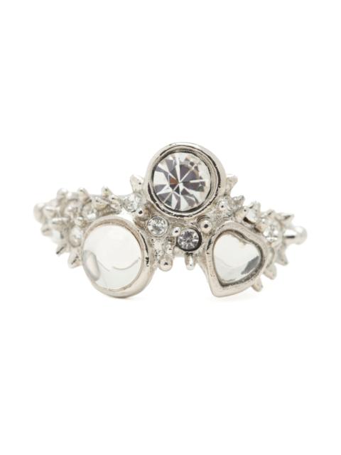 Collina Strada SILVER CLEAR FLORENCE SPIKE RING