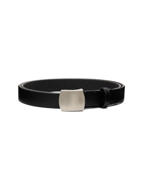 NEIGHBORHOOD Black Leather Narrow Belt