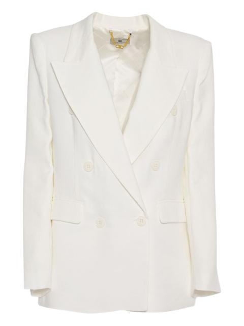 ELISABETTA FRANCHI double-breasted linen jacket