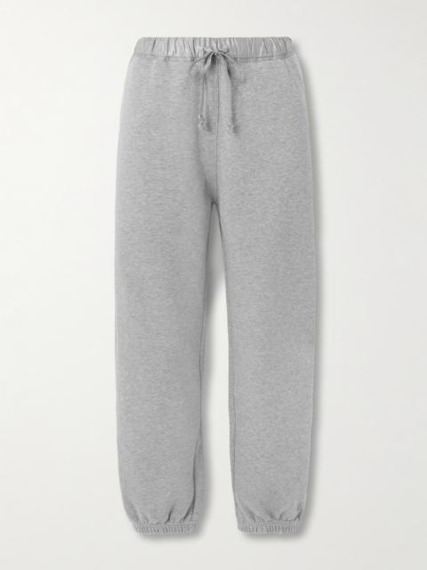 Carven Crepe-trimmed Cotton-jersey Track Pants