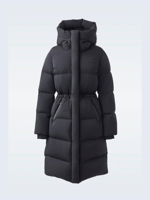 ISHANI-CITY Long down quilted coat with hood