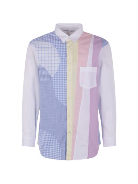 Comme Des Garçons patchwork long-sleeve shirt