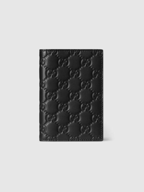 GUCCI GG Emblem passport case
