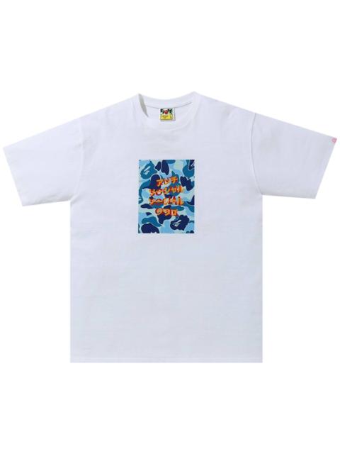 BAPE x Anti Social Social Club ABC Camo Box Tee 'White/Blue'