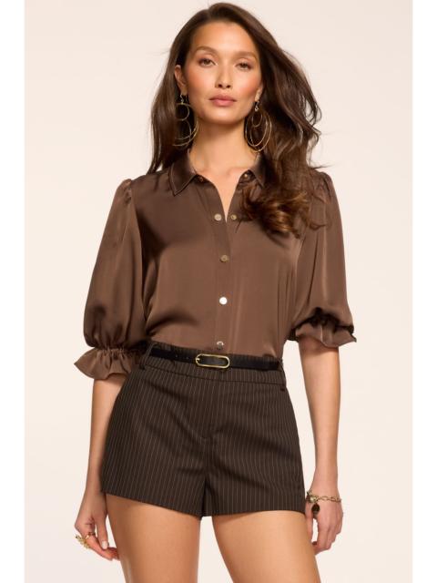 RAMY BROOK Ximena Pinstripe Mini Short