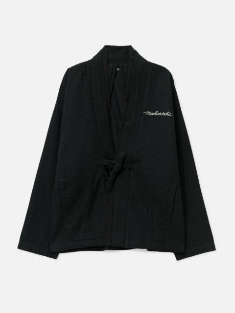 MAHARISHI EMBROIDERED WAFFLE KIMONO OVERSHIRT
