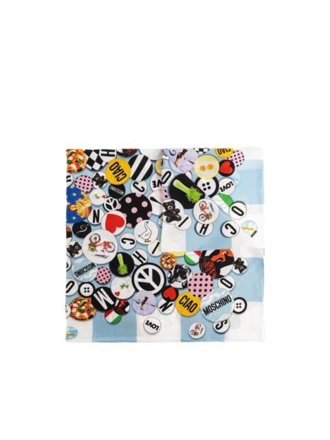 Moschino check-pattern scarf