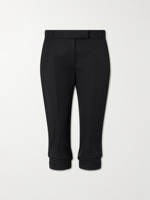 Alexander McQueen Wool Straight-leg Capri Pants