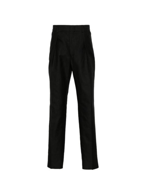 pleat-detail trousers