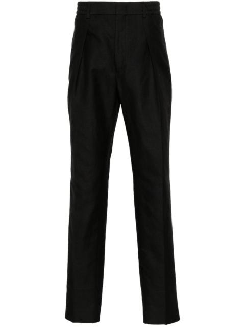 pleat-detail trousers