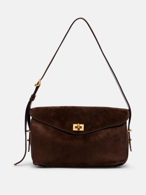 BALENCIAGA Le 7 suede shoulder bag