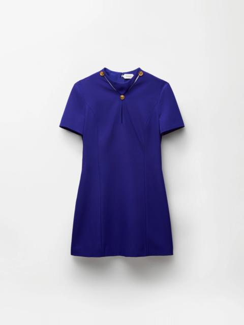 VERSACE Grain de Poudre Wool Mini Dress