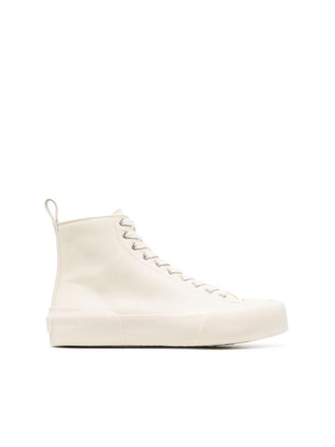 monochrome high-top sneakers