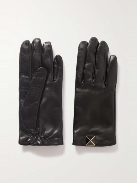Valentino Garavani Rockstud leather gloves