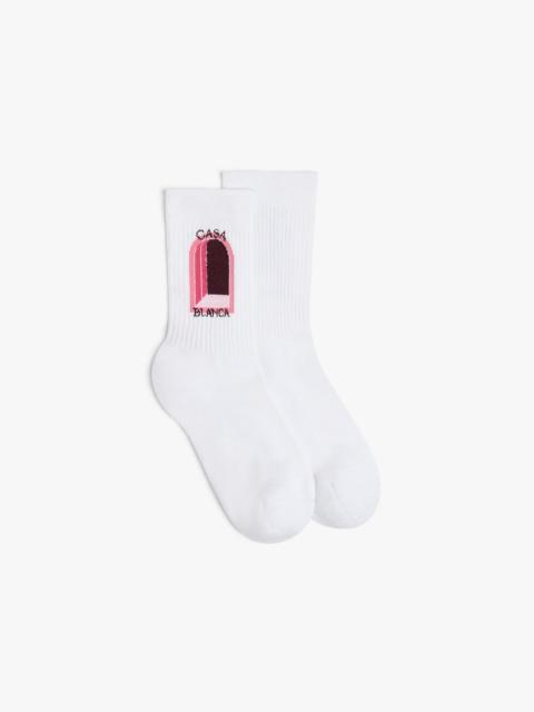 CASABLANCA Aubergine Arch Socks | Casablanca Paris