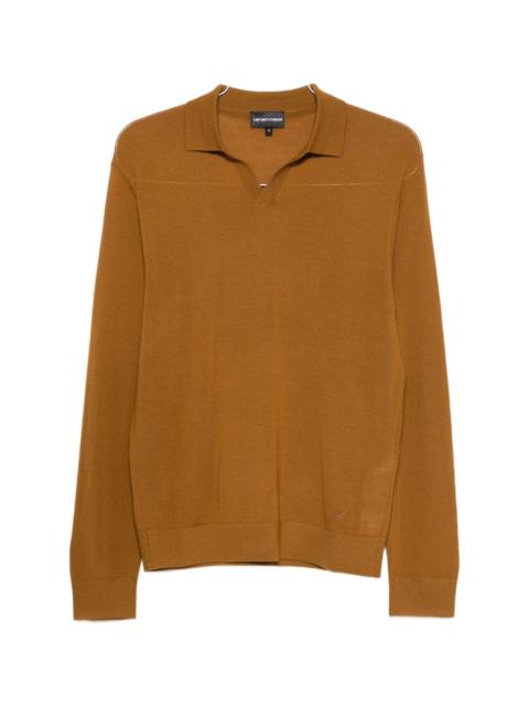 EMPORIO ARMANI Wool polo shirt
