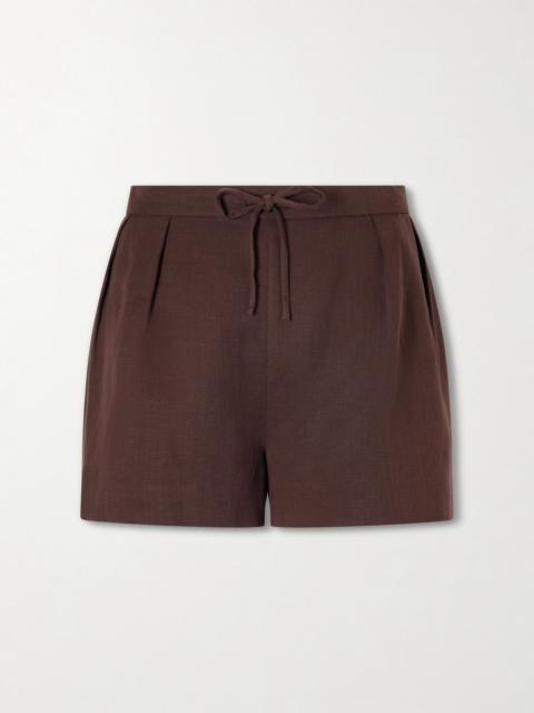 FAITHFULL Mesa Tencel And Linen-blend Shorts