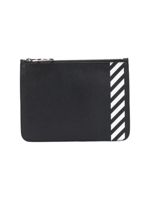 Off-White diagonal 줄무늬 지갑