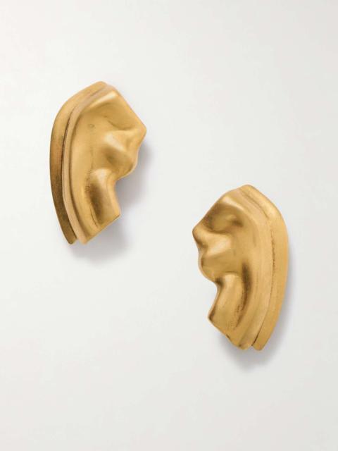 KHAITE Amato gold-tone earrings