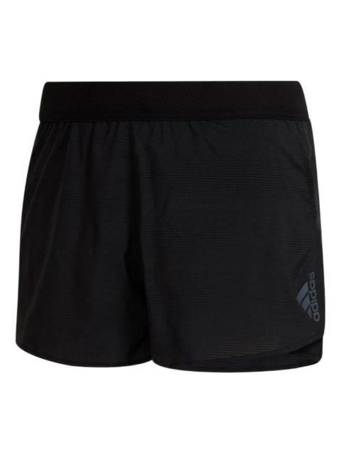 adidas Men's adidas Solid Color logo Printing Casual Shorts Black HA3690