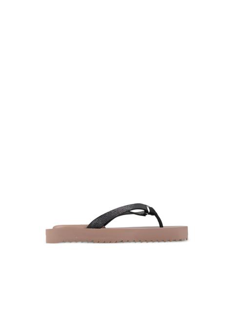 Brunello Cucinelli Monili-chain flip flops