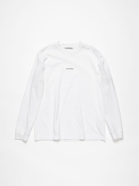 Acne Studios Logo long sleeve t-shirt - Optic White