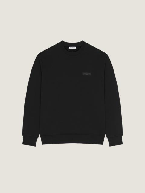 Givenchy SWEATSHIRT IN FLEECE WITH GIVENCHY PARIS GROS GRAIN