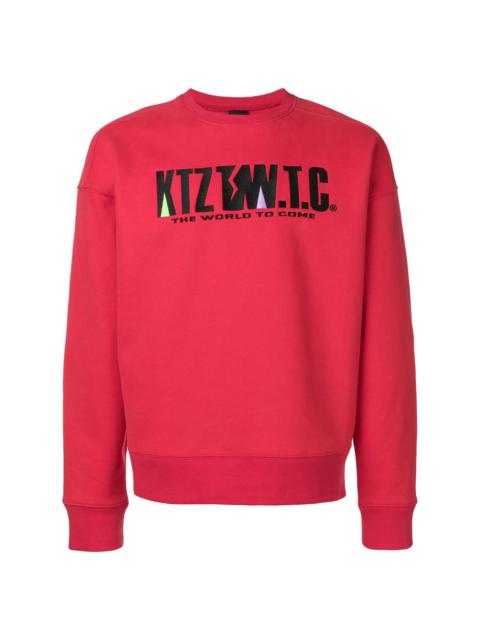 KTZ mountain letter embroidered sweatshirt