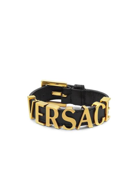 VERSACE logo-lettering bracelet