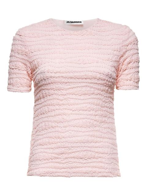 Jil Sander textured crewneck top