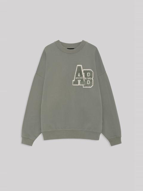 ANINE BING Miles Sweatshirt Letterman - Sage