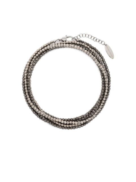 Brunello Cucinelli bead-embellished bracelet set