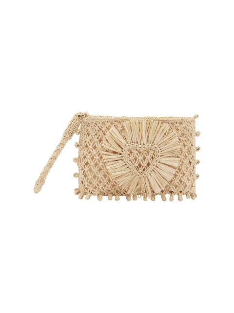 ALÉMAIS Raffia Micro Clutch Exclusive