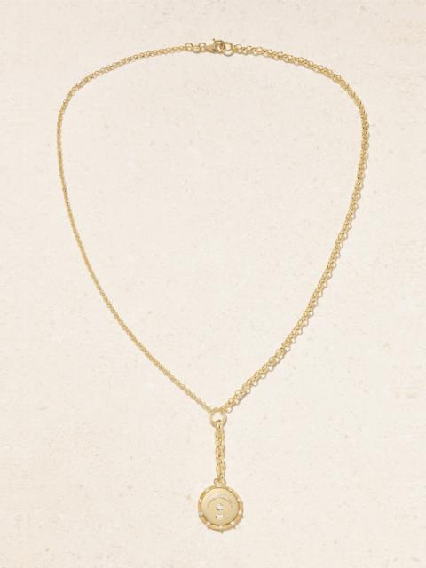 FOUNDRAE Pause Medium Mixed Belcher Extension 18-karat Gold Diamond Necklace