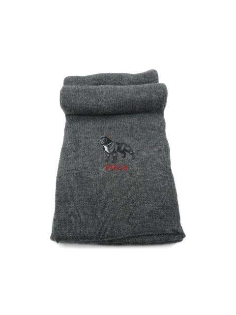 Polo Ralph Lauren bulldog embroidered scarf